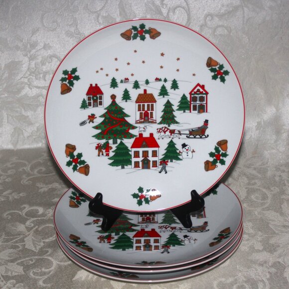 Exquisite Christmas 20 Piece Dinnerware Set | "Christmas Pleasure" Style - Picture 4 of 9